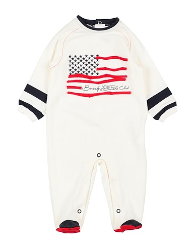 BEVERLY HILLS POLO CLUB Baby jumpsuit  Cream 95% Cotton, 5% Elastane