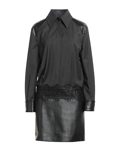 ALBERTA FERRETTI Short dress Charcoal 58% Polyester, 21% Virgin Wool, 18% Viscose, 3% Elastane, Polyurethane