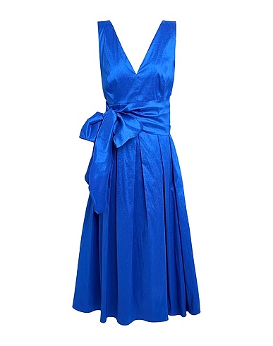 ATELIER LEGORA Midi dress Bright blue 65% Polyester, 35% Viscose