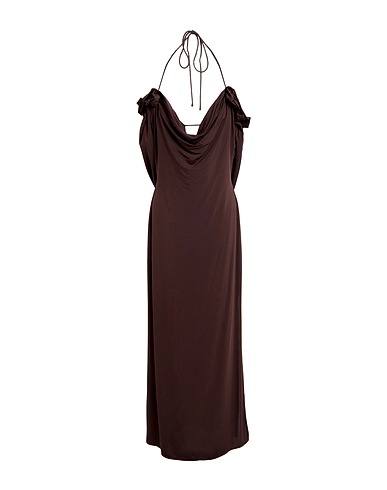 MAGDA BUTRYM Midi dress Dark brown 88% Viscose, 12% Elastane
