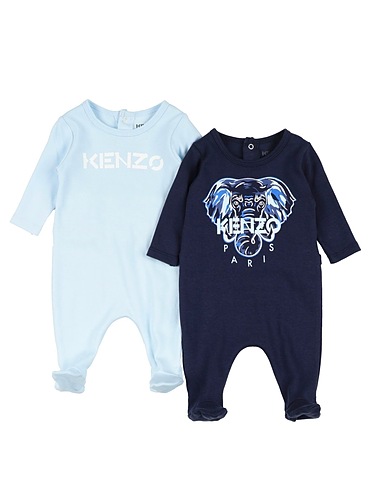 KENZO KIDS Set baby Blu navy 100% Cotone