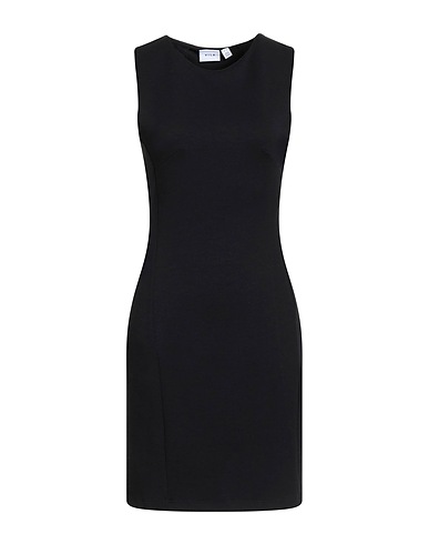 VILA Sheath dress Black 50% Tencel™, 45% Recycled polyester, 5% Elastane