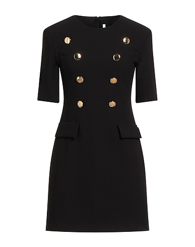 IMPERIAL Sheath dress Black 62% Polyester, 32% Viscose, 6% Elastane