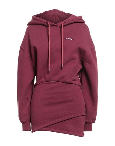 OFF-WHITE™ Short dress Burgundy 100% Cotton, Elastane
