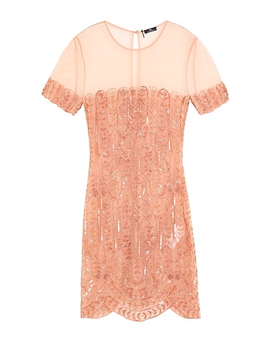 ELISABETTA FRANCHI Sequin dress Blush 100% Polyamide