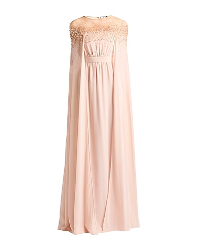 ELISABETTA FRANCHI Long dress RED CARPET Light pink 100% Polyester