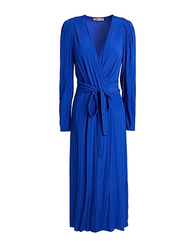 TWINSET Midi dress Bright blue 100% Viscose