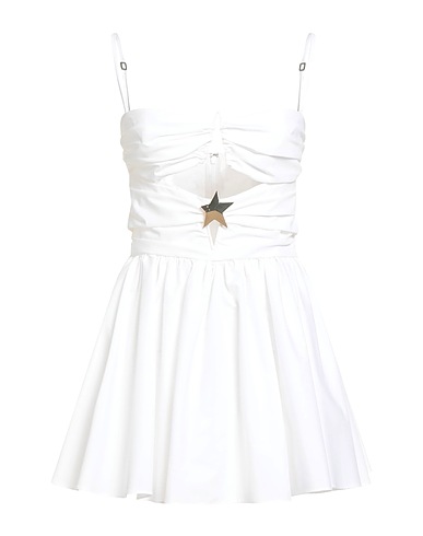 AREA Short dress White 55% Cotton, 45% Polyester