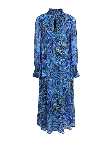 SHIRTAPORTER Vestito chemisier Blu navy 100% Viscosa