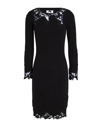 NO SECRETS Sheath dress Black 51% Viscose, 29% Polyester, 20% Polyamide