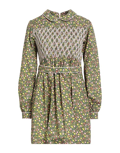 MAISON KITSUNÉ Short dress Military green 100% Cotton
