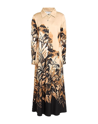 SHIRTAPORTER Midi dress Sand 97% Viscose, 3% Elastane