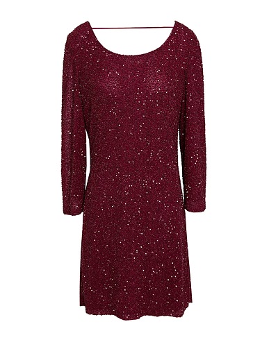 ANTIK BATIK Kurzes Kleid Bordeaux 100% Nylon