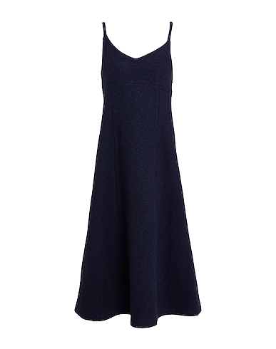 LAVI COUTURE Midi dress BLU NOTTE 100% Virgin Wool