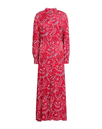 ATTIC AND BARN Long dress Red 100% Viscose