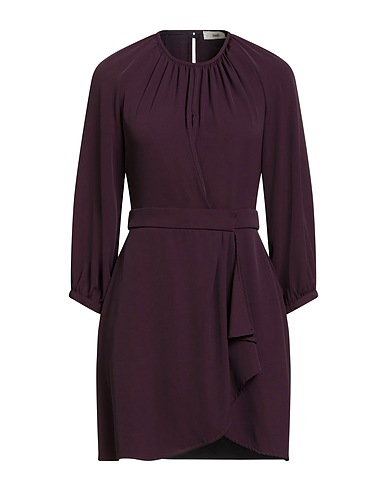 SUOLI Short dress Plum 95% Polyester, 5% Elastane