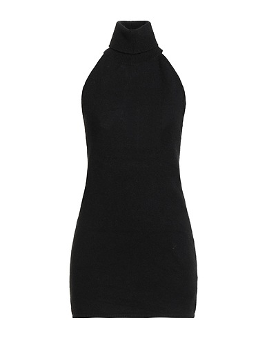 AKEP Sheath dress Black 57% Acrylic, 29% Polyamide, 7% Wool, 7% Viscose