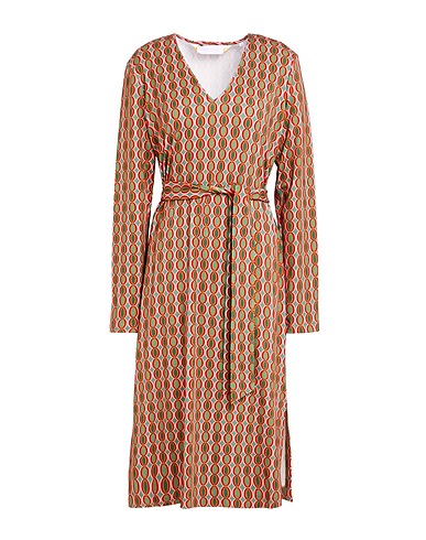 ROBERT FRIEDMAN Midi dress Green 90% Viscose, 7% Polyamide, 3% Elastane