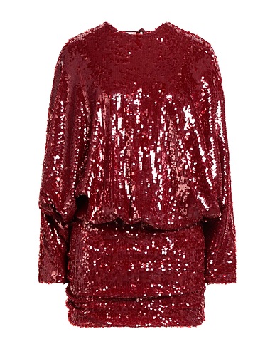 ANIYE BY Sequin dress Burgundy 93% Polyester, 7% Elastane