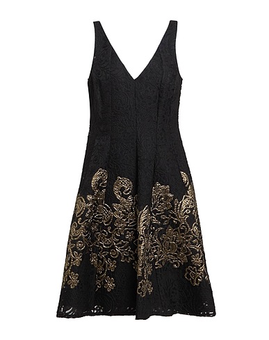 FRANK LYMAN Vestito midi Nero 75% Poliestere, 23% Rayon, 2% Fibra di metallo