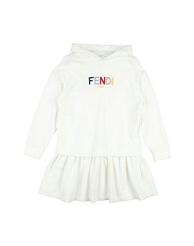FENDI Dress White 100% Cotton, Polyester