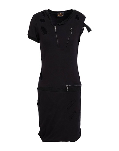 VIVIENNE WESTWOOD ANGLOMANIA Sheath dress Black 100% Cotton