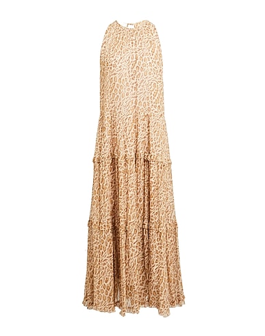 ALESSIA ZAMATTIO Long dress Sand 100% Silk