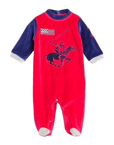 BEVERLY HILLS POLO CLUB Grenouillère bébé  Rouge 80% Coton, 20% Polyester