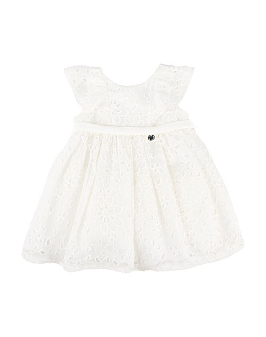 AMAYA Vestito Baby  Bianco 50% Poliestere, 25% Cotone, 25% Poliammide