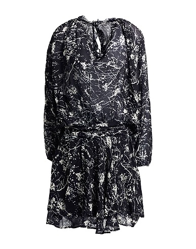 8PM Short dress Black 100% Viscose