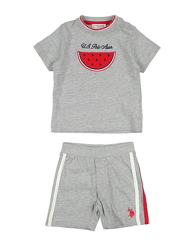 U.S.POLO ASSN. Baby co-ord  Grey 90% Cotton, 10% Viscose