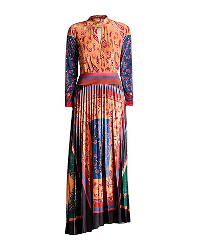 SAHOCO Langes Kleid Kamel 95% Polyester, 5% Elastan