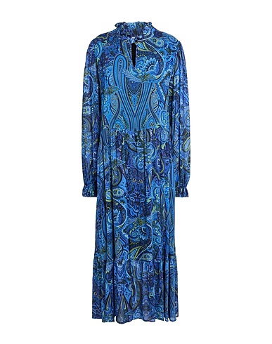 SHIRTAPORTER Midi dress Blue 100% Viscose