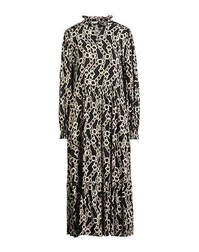 SHIRTAPORTER Long dress Black 100% Viscose