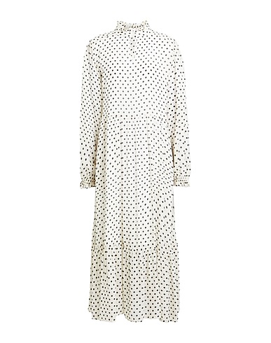 SHIRTAPORTER Midi dress Ivory 100% Viscose