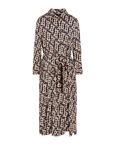 HANITA Midi dress NERO 100% Viscose, Polyester