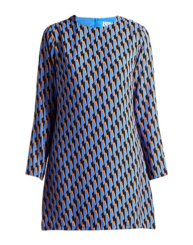 MINUETO Κοντό φόρεμα Μπλε 100% Πολυεστέρας