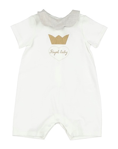 LA STUPENDERIA Baby jumpsuit  White 100% Cotton