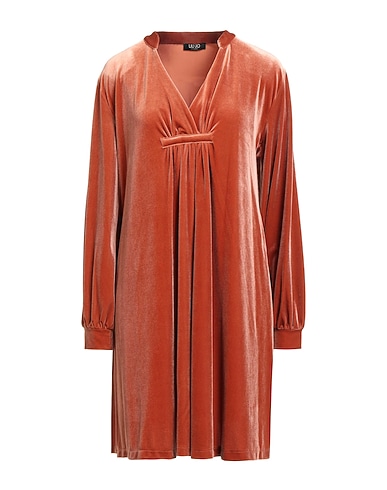LIU •JO Short dress Rust 92% Polyester, 8% Elastane