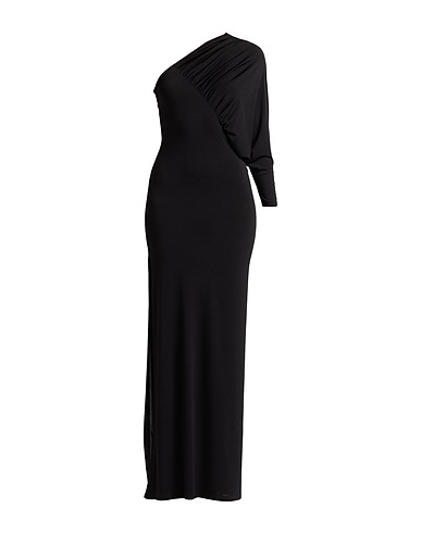 SOALLURE Vestito lungo Nero 95% Poliestere, 5% Elastan