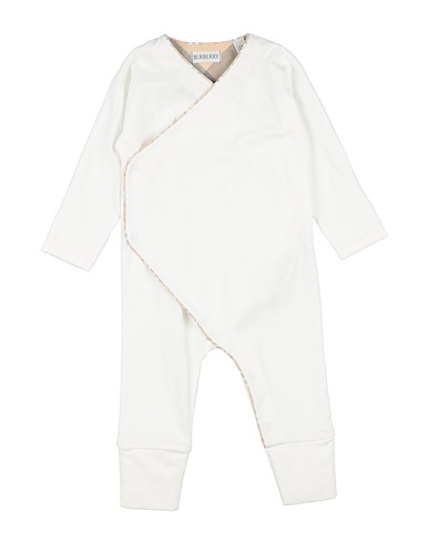 BURBERRY Baby jumpsuit White 100% Cotton