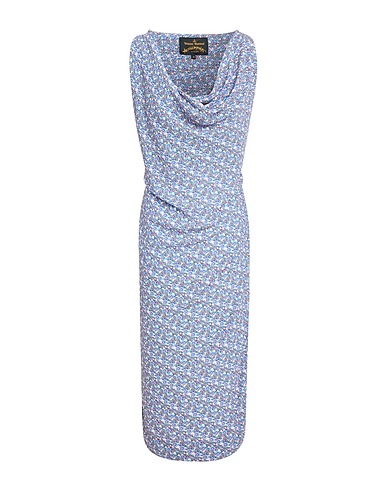 VIVIENNE WESTWOOD ANGLOMANIA Midi dress Blue 97% Polyester, 3% Elastane