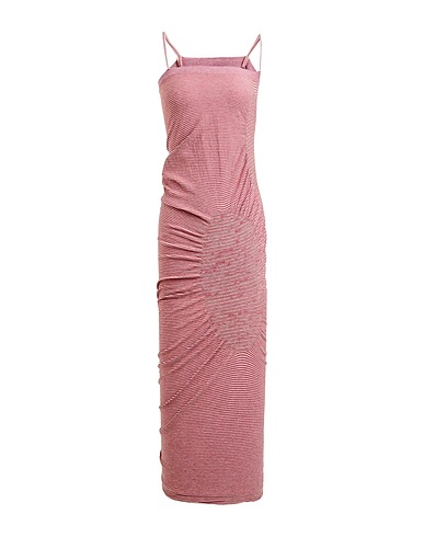 VIVIENNE WESTWOOD ANGLOMANIA Midi dress Brick 97% Cotton, 3% Elastane