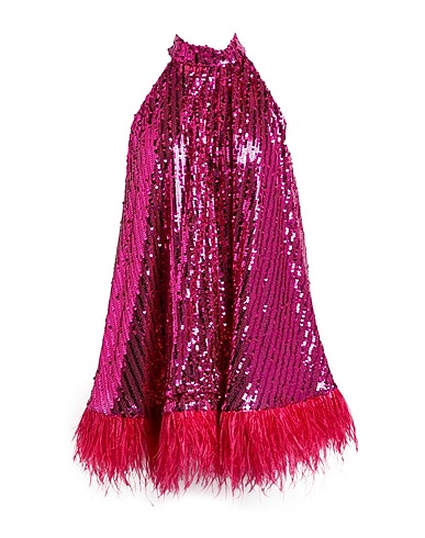THE LULÙ Платье с пайетками FUCSIA 100% Полиэстер