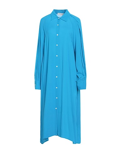SHIRTAPORTER Midi dress Azure 100% Rayon