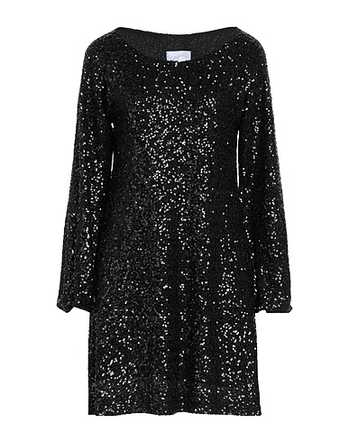 SOALLURE Sequin dress Black 95% Polyester, 5% Elastane