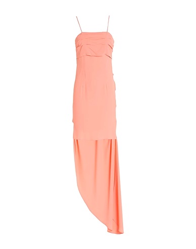 GRIFONI Long dress Salmon pink 69% Acetate, 31% Silk