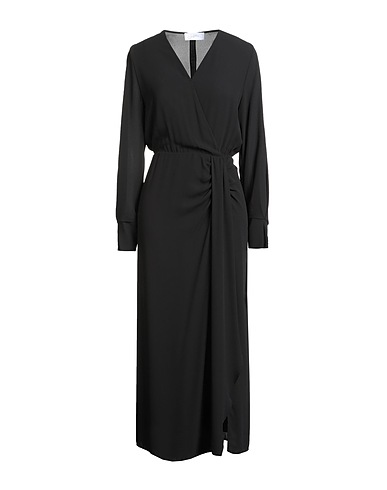 SOALLURE Long dress Black 100% Polyester