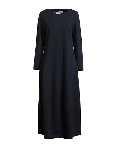 SHIRTAPORTER Midi dress Midnight blue 65% Viscose, 32% Nylon, 3% Elastane