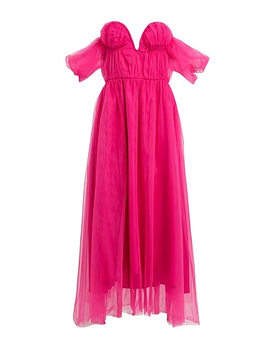 SIMONA CORSELLINI Midi dress Fuchsia 100% Polyamide